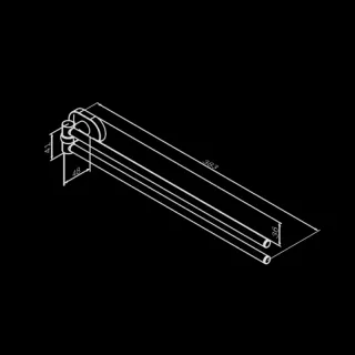 Вешалка для полотенец AM.PM Sense  A7432600 хром